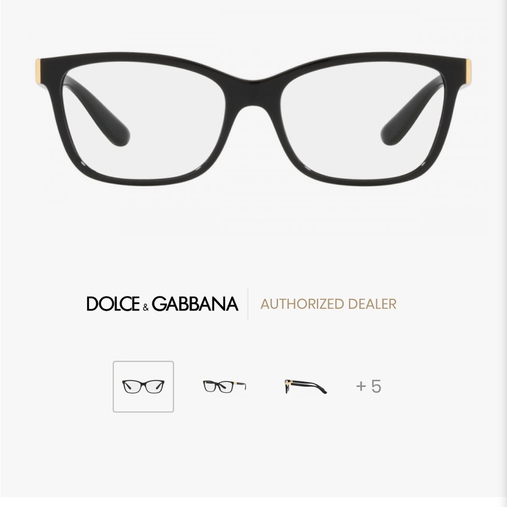 DOLCE & GABBANA Black frames DG5077 glasses